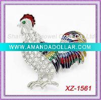 Cock Brooch
