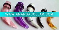 Wholesale Transparent UV Marble Taper/Expander, UV Ear Plugs