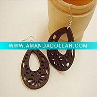 Wholesale fashion wooden earring