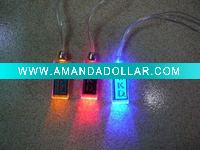 flashing LED necklace