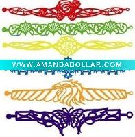 silicone wristband hollow bangle