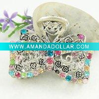 elegant rhinestone hair claw clip