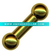 Wholesale new style titanium barbell jewelry body piercing jewelry tongue ring