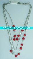 Wholesale Fashion hearts sweater necklace