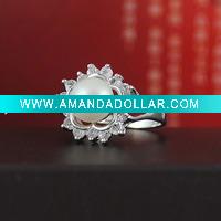 Wholesale freshwater pearl rings