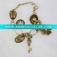 Wholesale Elegant Pendant Alloy Crystal Bracelet