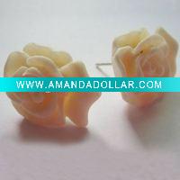 Wholesale resin flower cabochons earing