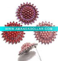 elegance floral design brooch