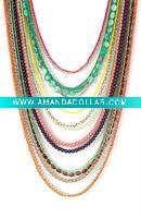 beaded chain necklace