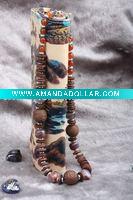 fashion wooden beads necklace by handmade