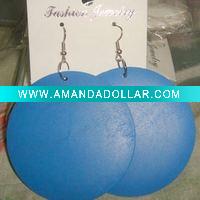 hzs1100048 fashion lady wood dangle earrings