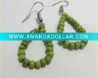 Fashion Beaded Hoop Earring