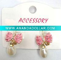 Wholesale 2011 fashion alloy pearl stud earrings