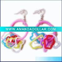 Wholesale silicone earring and bracelet for promotional gift