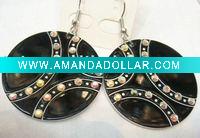 Wholesale acrylic round earring