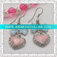 Wholesale 2011 New design fashion crystal earrings jewelry for gift