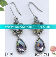 Wholesale Silver Earring with diamond