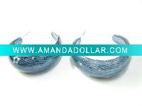 Wholesale 2011 fashion C shaped acryl earing