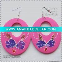 Wholesale fashion wooden earring