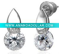 Luxury zirconia earring