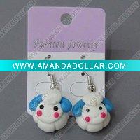 Wholesale clay earring, round, fashion earring,