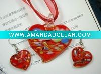 Wholesale murano glass jewelry set , SET005
