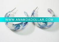 Wholesale 2011 fashion C shaped acryl earing