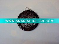 Most fashion wooden earings with printing picture