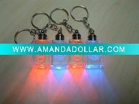 Wholesale led crystal keychain