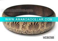 Carved wooden bangle, fashion in 2011