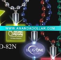 Wholesale pendant led flash necklace