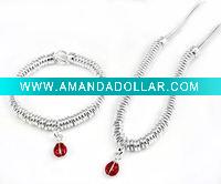Wholesale cheap bracelet and necklace set