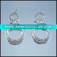 Wholesale Shiny rhinestone earring jewellery,rhinestone jewelry