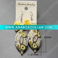 Wholesale clay earring, round, fashion earring,