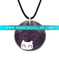 Wood Bead Pendant