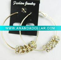 gold hoop earring