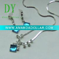 Wholesale Plated Silver Necklace And Earring
