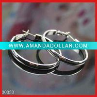 Wholesale 2011 hot sale stainless steel hoop earring jewelry
