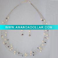 Wholesale Fashion pearl jewellry set,jewelry supply
