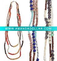 Wholesale colorful summer beaded necklace