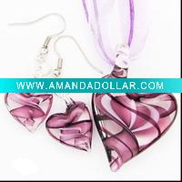 Wholesale Murano Glass Jewelry Set