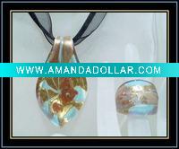 Wholesale hottest design glass jewelry set