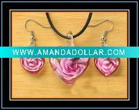 Wholesale murano glass jewelry set