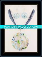 Wholesale murano glass jewelry set