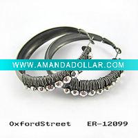 Wholesale 2011 fashion plate ox silver drop earring
