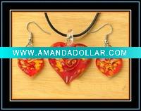Wholesale murano glass jewelry set
