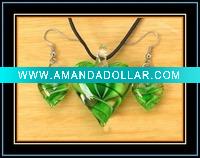 Wholesale murano glass jewelry set