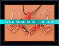Wholesale murano glass jewelry set