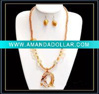 Wholesale hottest murano glass jewelry set