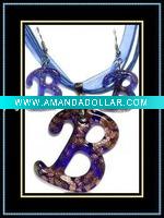 Wholesale hottest murano necklace and earrings set